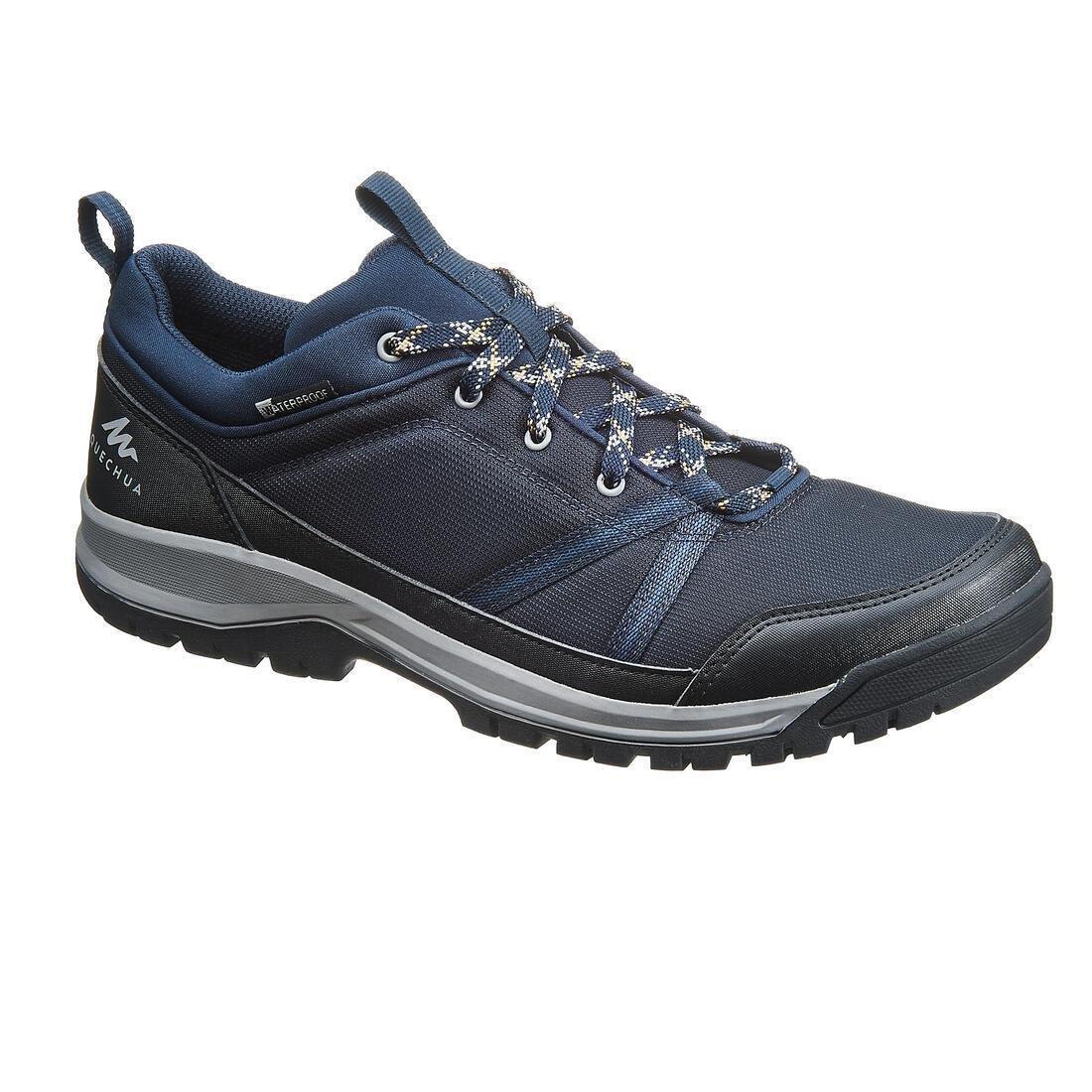 Waterproof Country Walking Shoes Nh150 WpMenswear, Asphalt Blue, , large image number 0