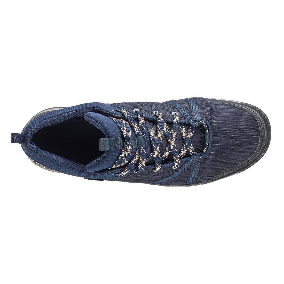 Waterproof Country Walking Shoes Nh150 WpMenswear, Asphalt Blue, , large image number 2