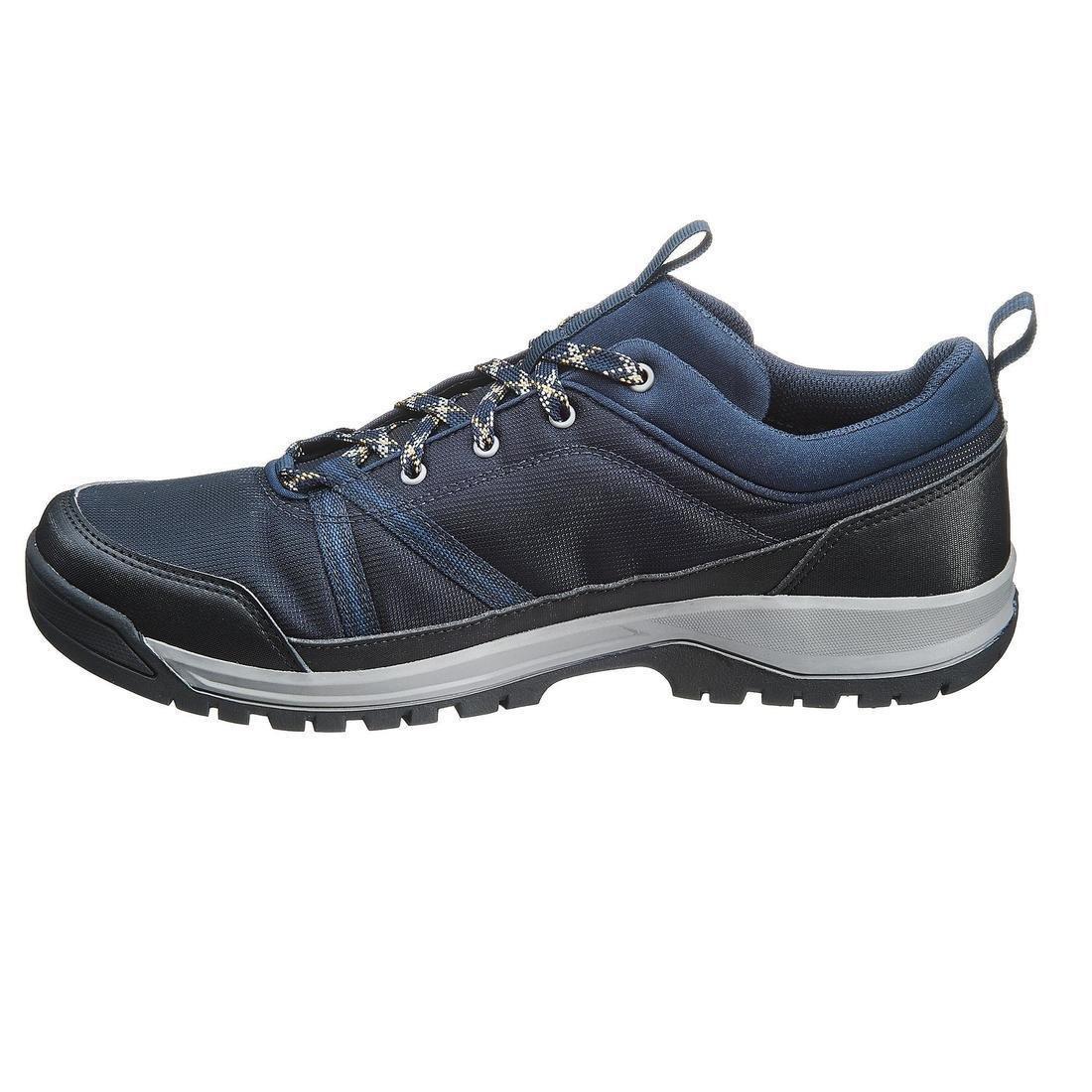 Waterproof Country Walking Shoes Nh150 WpMenswear, Asphalt Blue, , large image number 3