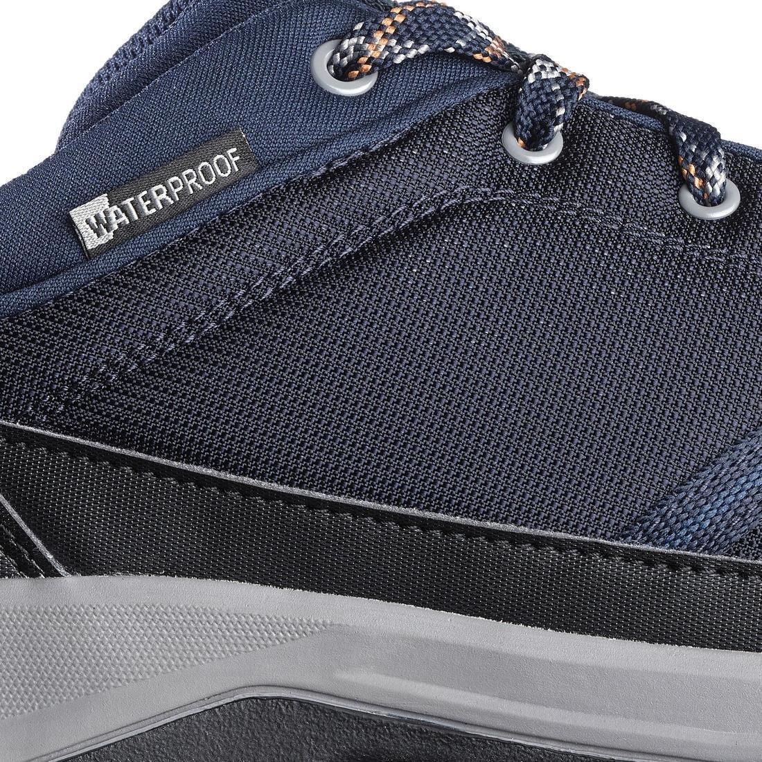 Waterproof Country Walking Shoes Nh150 WpMenswear, Asphalt Blue, , large image number 10