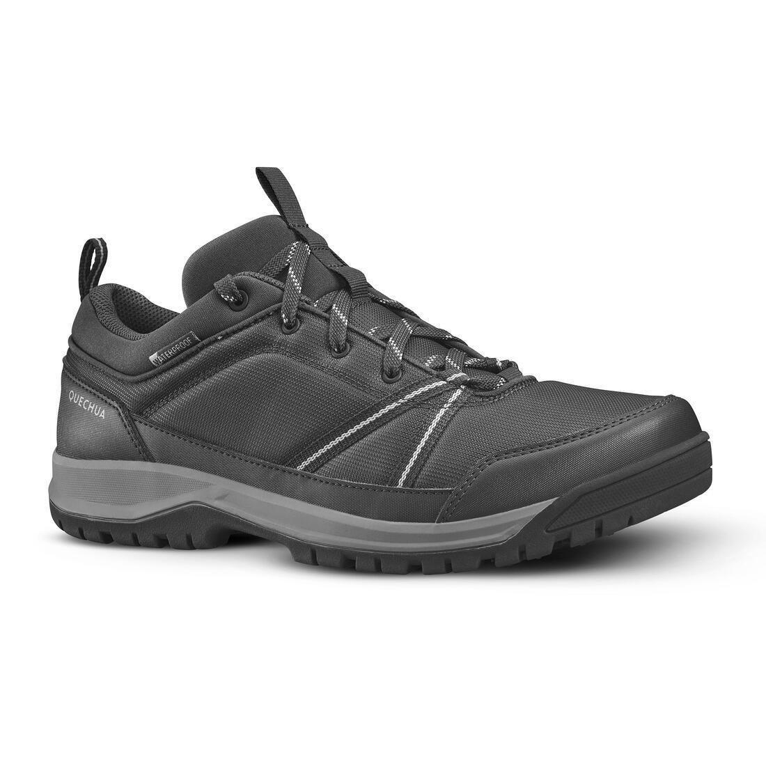 Waterproof Country Walking Shoes Nh150 WpMenswear, Asphalt Blue, , large image number 11