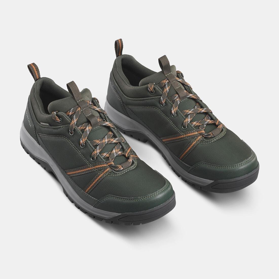 Waterproof Country Walking Shoes Nh150 WpMenswear, Asphalt Blue, , large image number 14