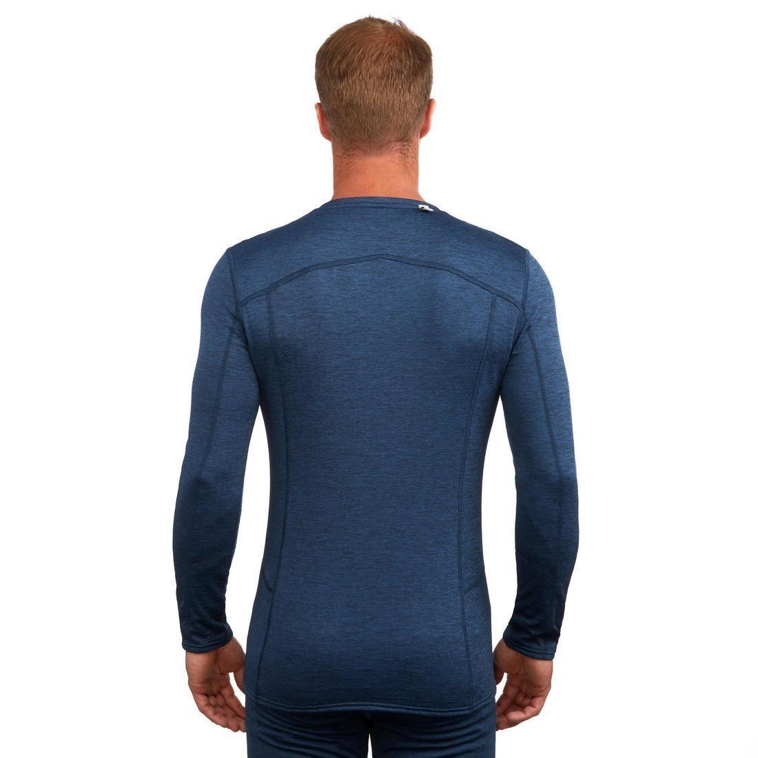 500Mens Ski Base Layer Top, Charcoal Grey, No Color, large image number 7