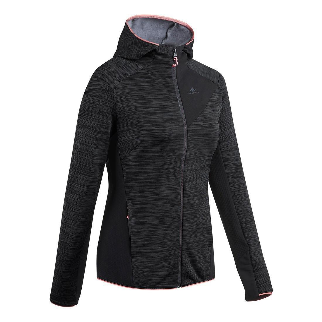 Women's Walking Fleece Jacket, Grey, No Color, medium