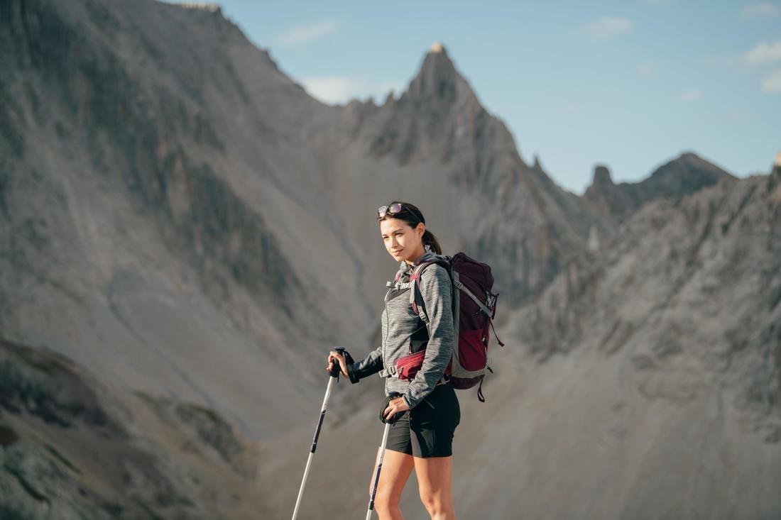 Women's Walking Fleece Jacket, Grey, No Color, medium