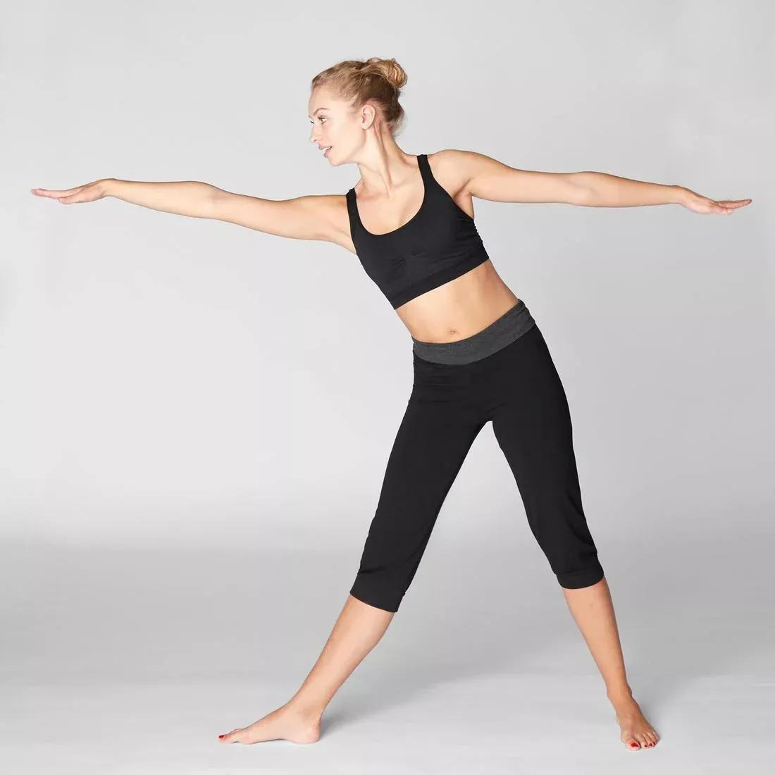 Seamless Gentle YogaSports Bra, Black, , large image number 8