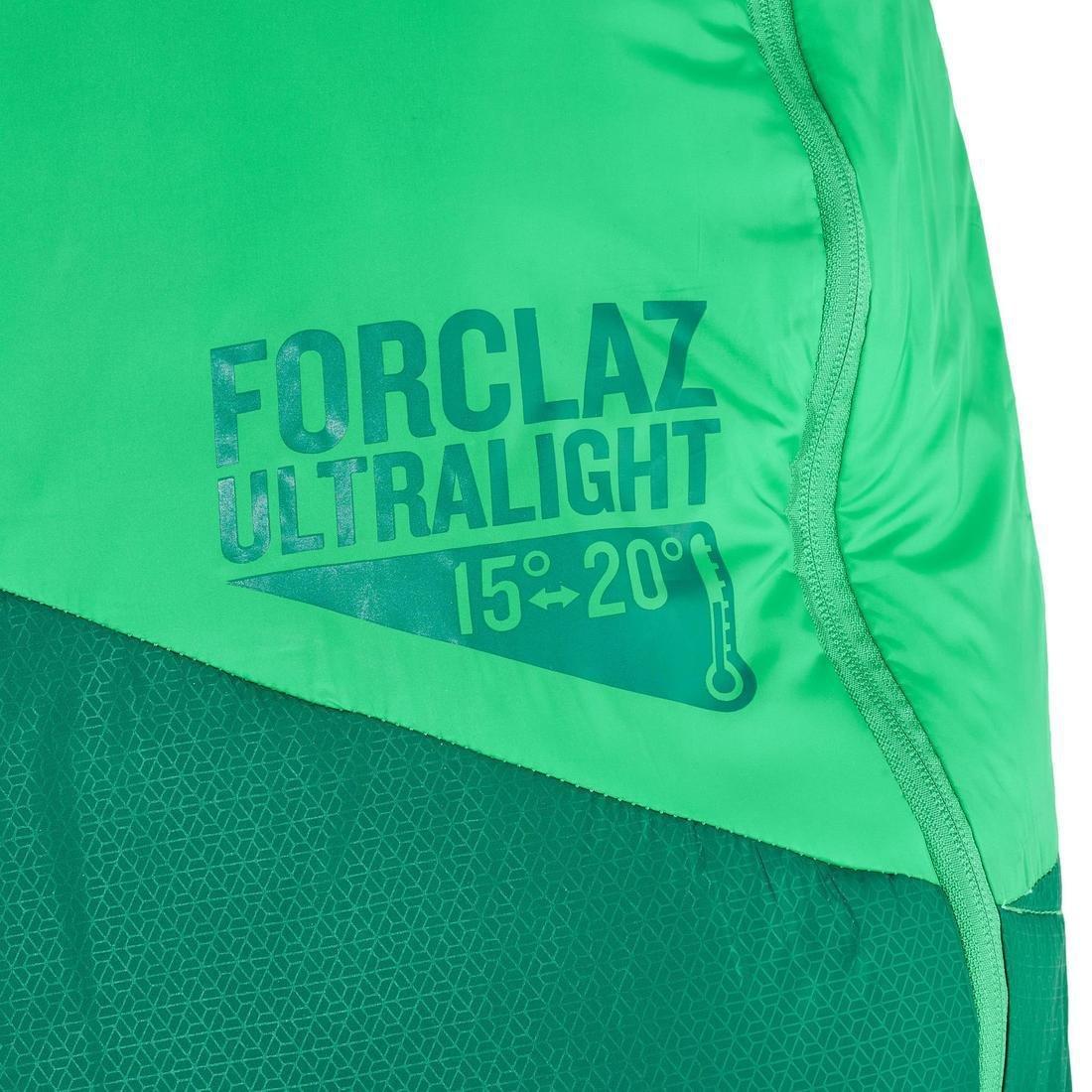 Trek500 Trekking Feather Sleeping Bag, Alpine Green, No Color, large image number 2