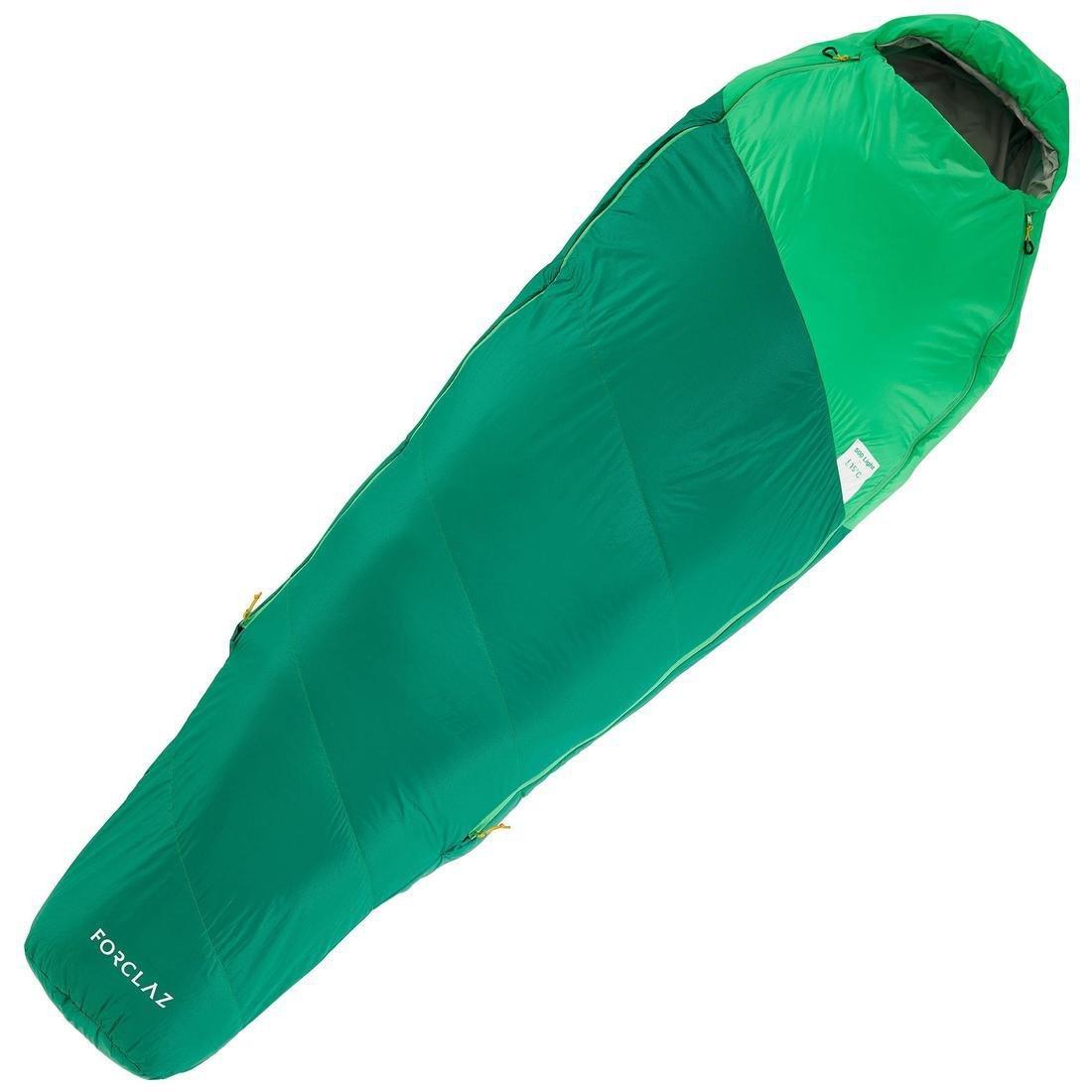 Trek500 Trekking Feather Sleeping Bag, Alpine Green, No Color, large image number 5