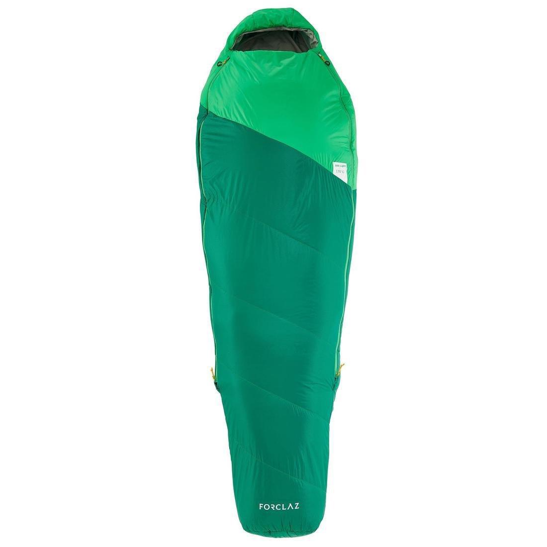 Trek500 Trekking Feather Sleeping Bag, Alpine Green, No Color, large image number 6