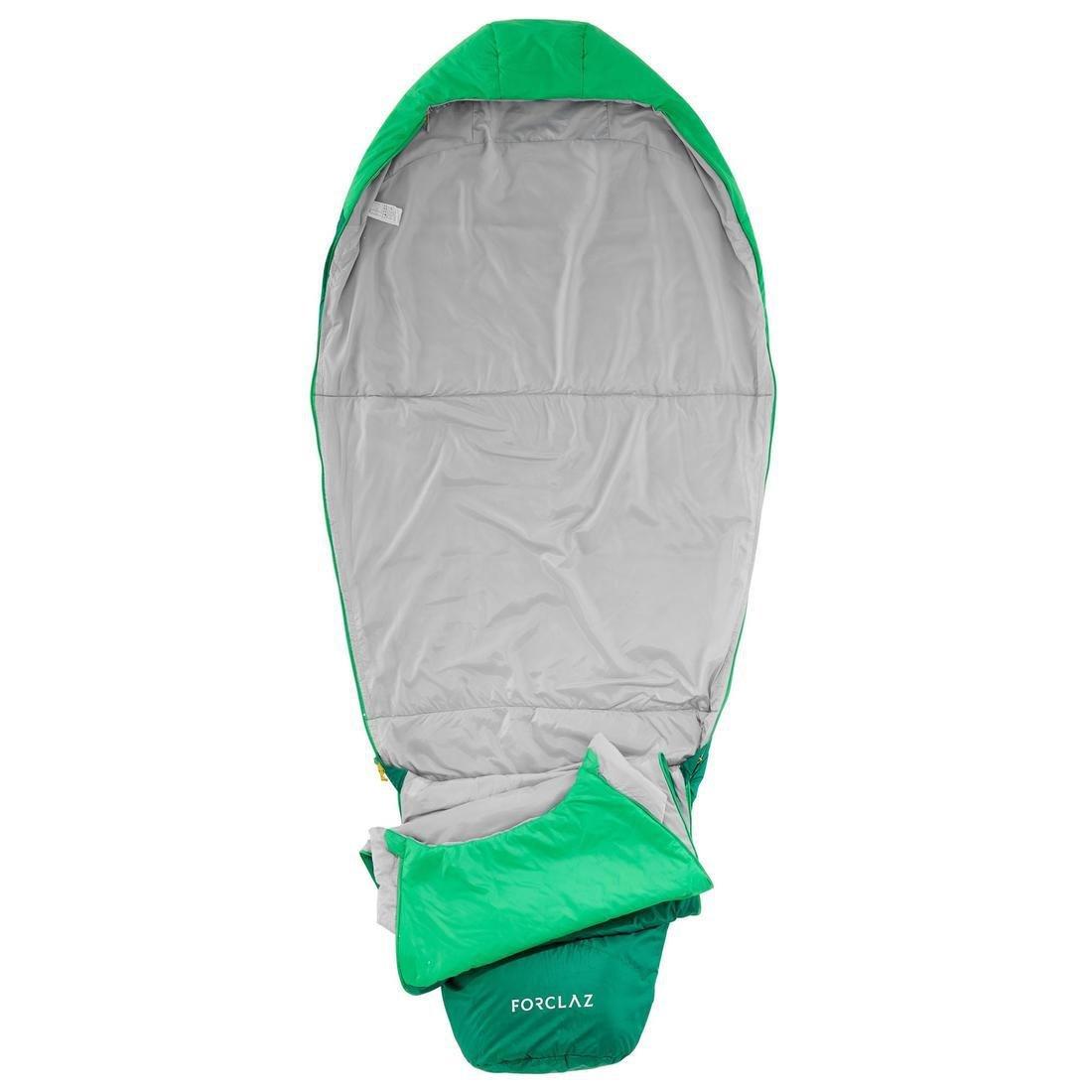Trek500 Trekking Feather Sleeping Bag, Alpine Green, No Color, large image number 7