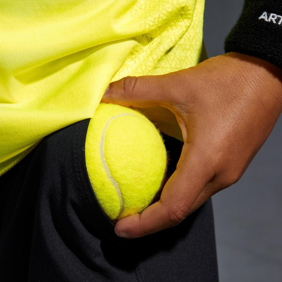 Kids Boys Tennis Shorts - TSH500, Black, No Color, large image number 7