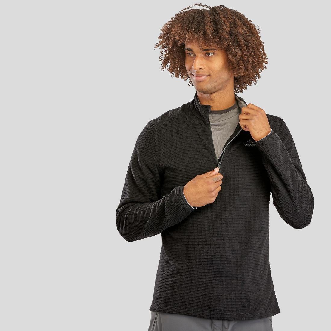 Mens Mountain Walking Fleece - Mh500, Black, , large image number 1