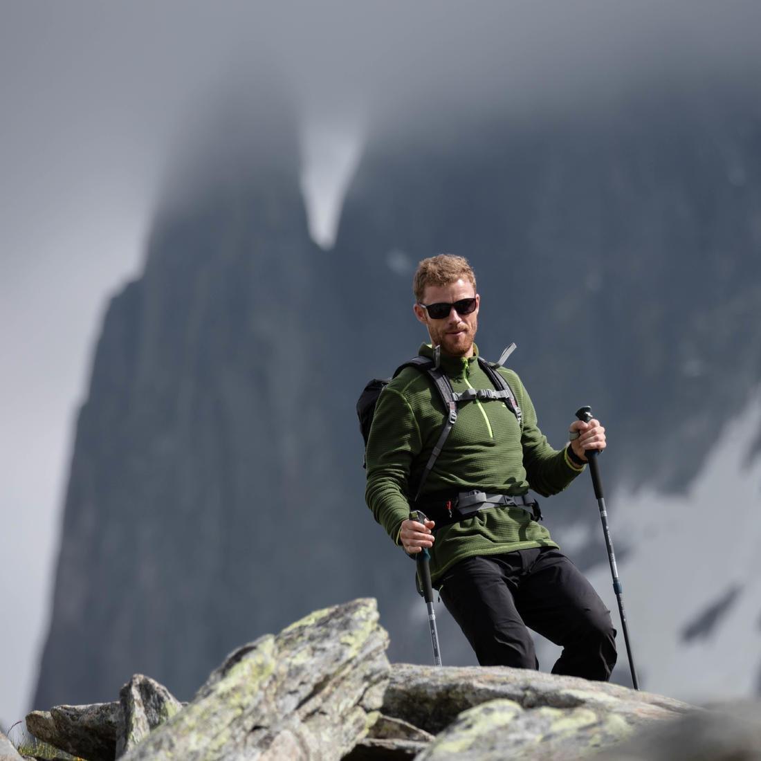 Mens Mountain Walking Fleece - Mh500, Black, , large image number 13