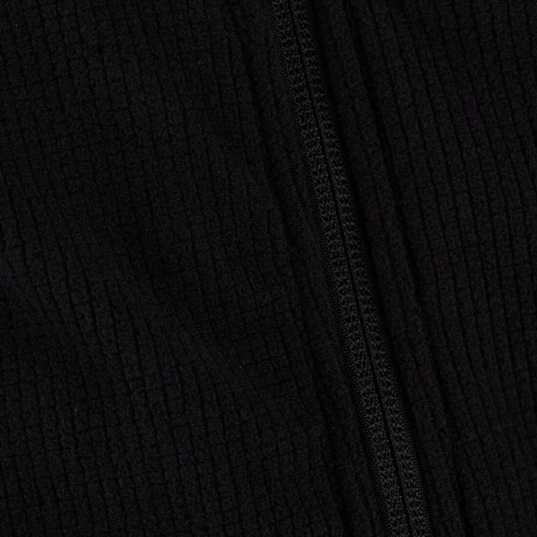 Men's Hiking Light Fleece Jacket Mh520, Black, , large image number 1
