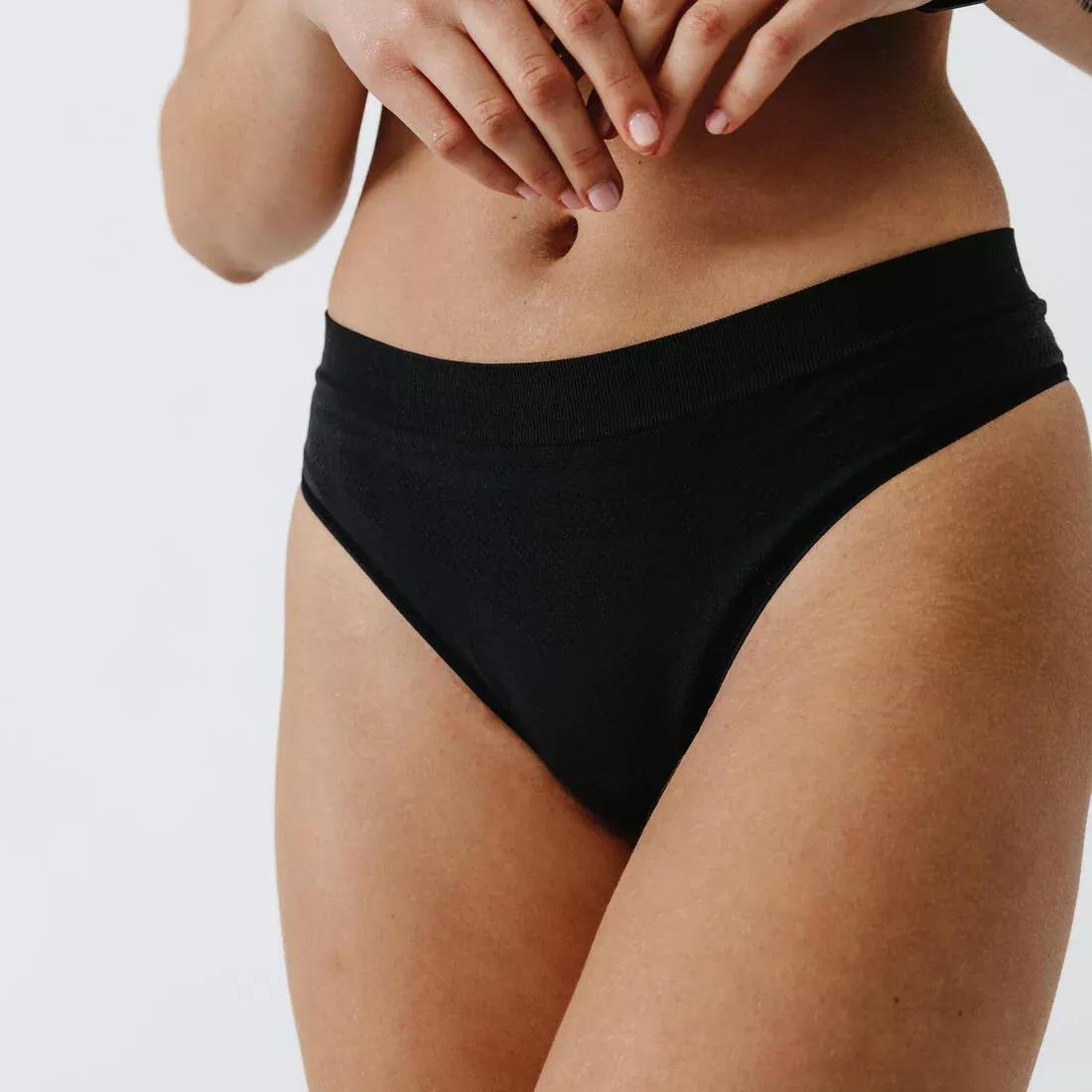 Women Running Thong Breathable, Black, , large image number 0