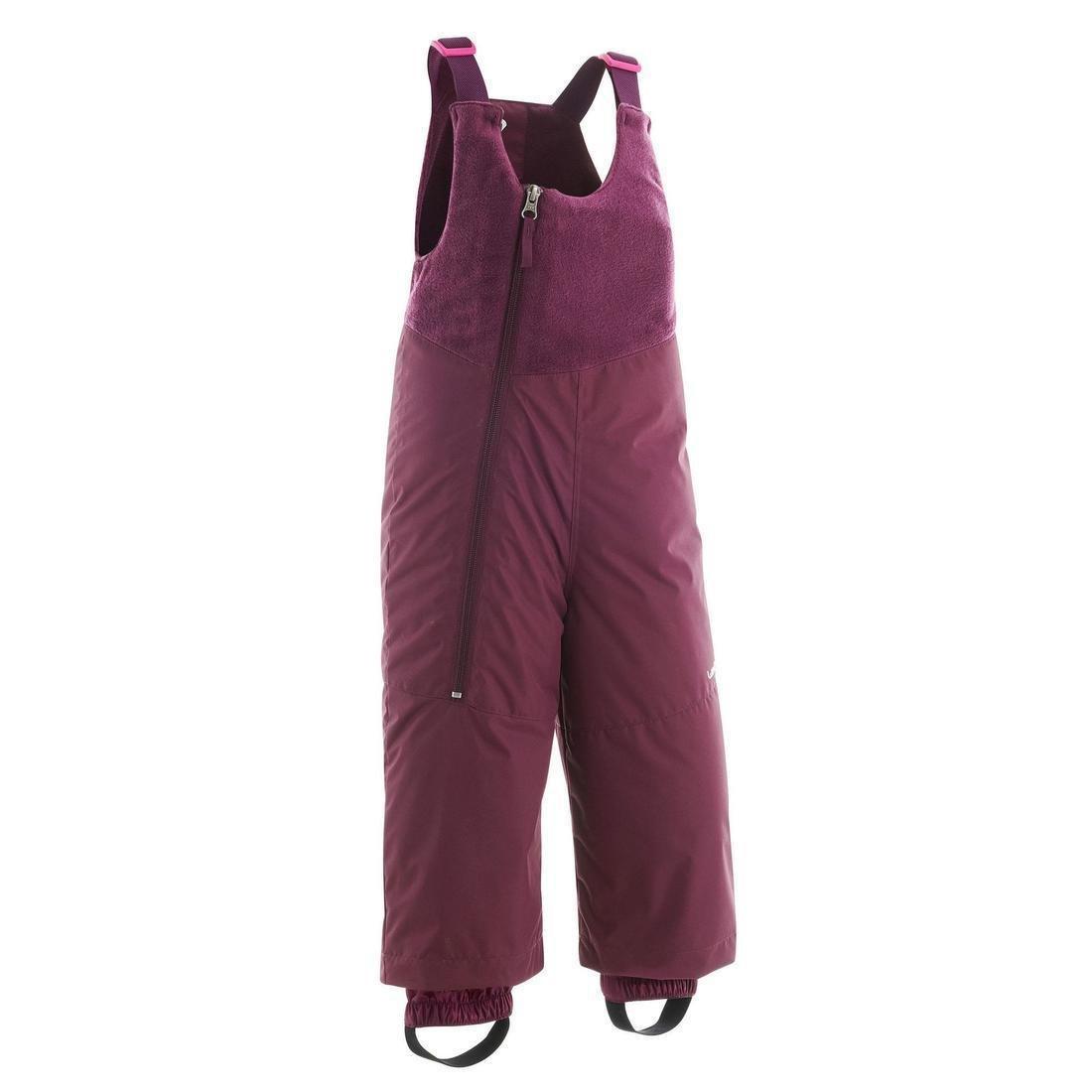 Baby Warm Ski Salopettes - 500 Warm, Purple, , large image number 0