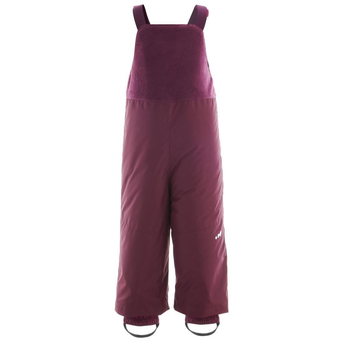 Baby Warm Ski Salopettes - 500 Warm, Purple, , large image number 1