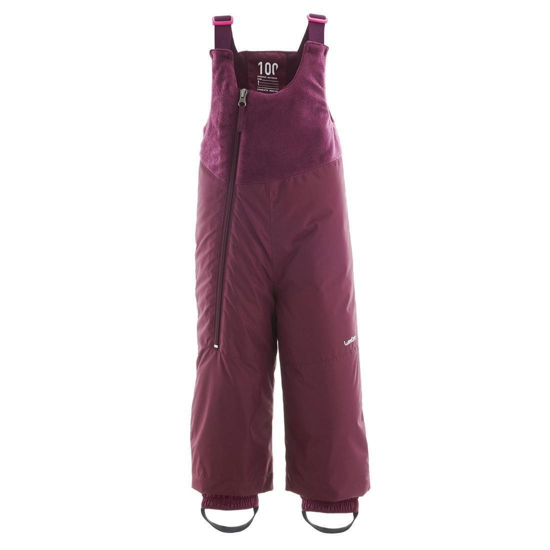 Baby Warm Ski Salopettes - 500 Warm, Purple, , large image number 4