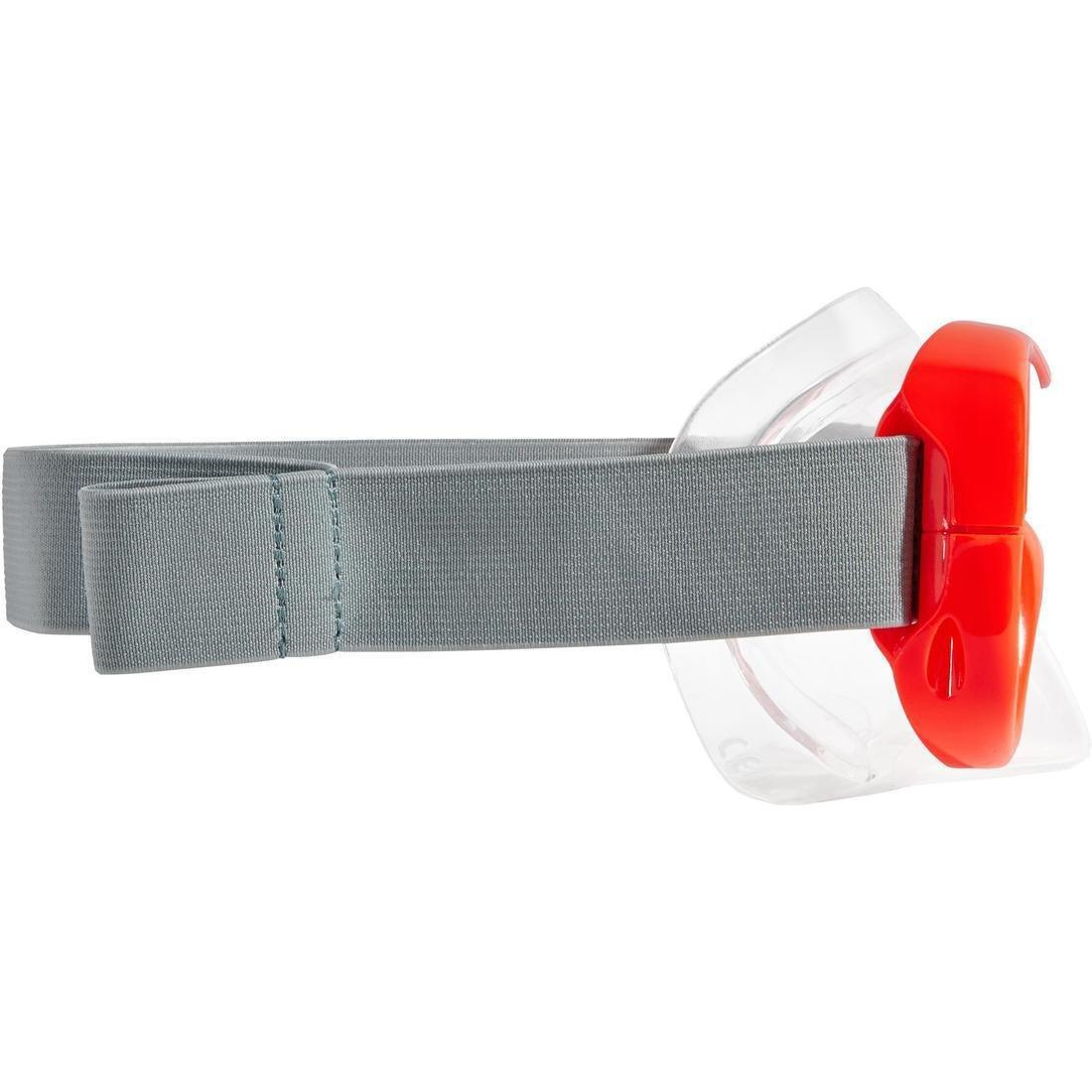 Adult or Kids' Snorkelling Mask SNK 500, Fluo Blood Orange, , large image number 2