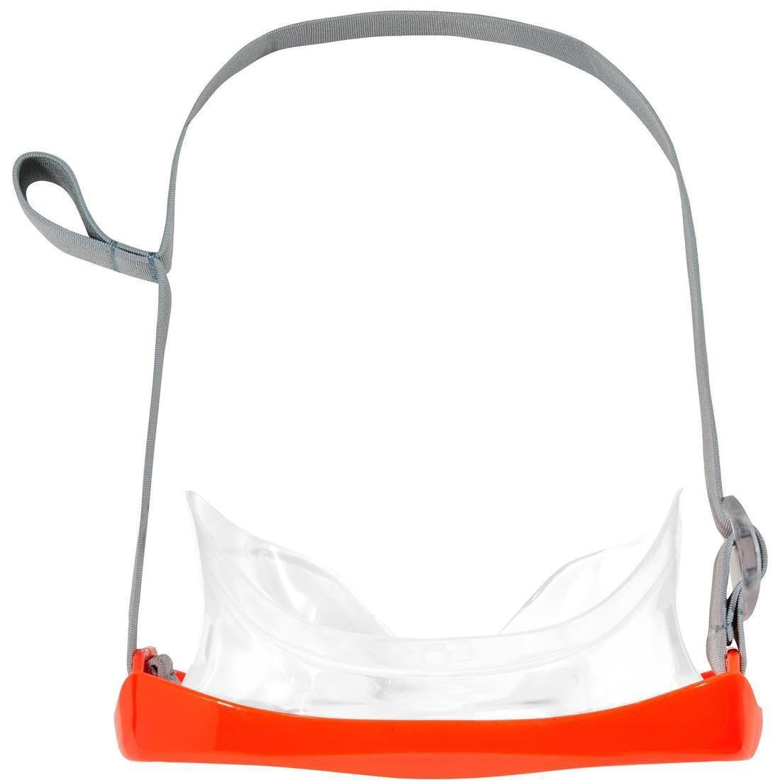 Adult or Kids' Snorkelling Mask SNK 500, Fluo Blood Orange, , large image number 4