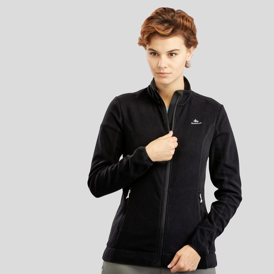 Women's Walking Fleece Jacket, Black, , large image number 4
