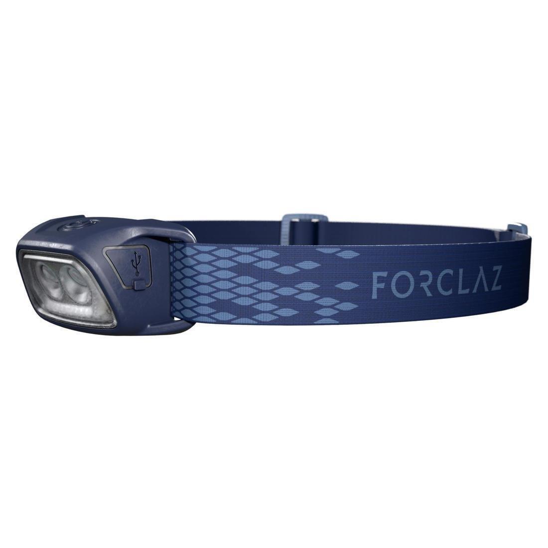 FORCLAZ - Rechargeable Trekking Head Torch, TREK 100 USB, 120 lumens