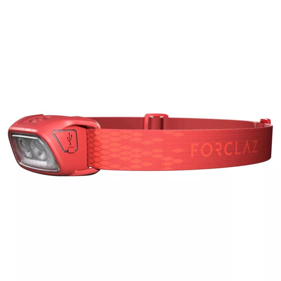 FORCLAZ - Rechargeable Trekking Head Torch, TREK 100 USB, 120 lumens