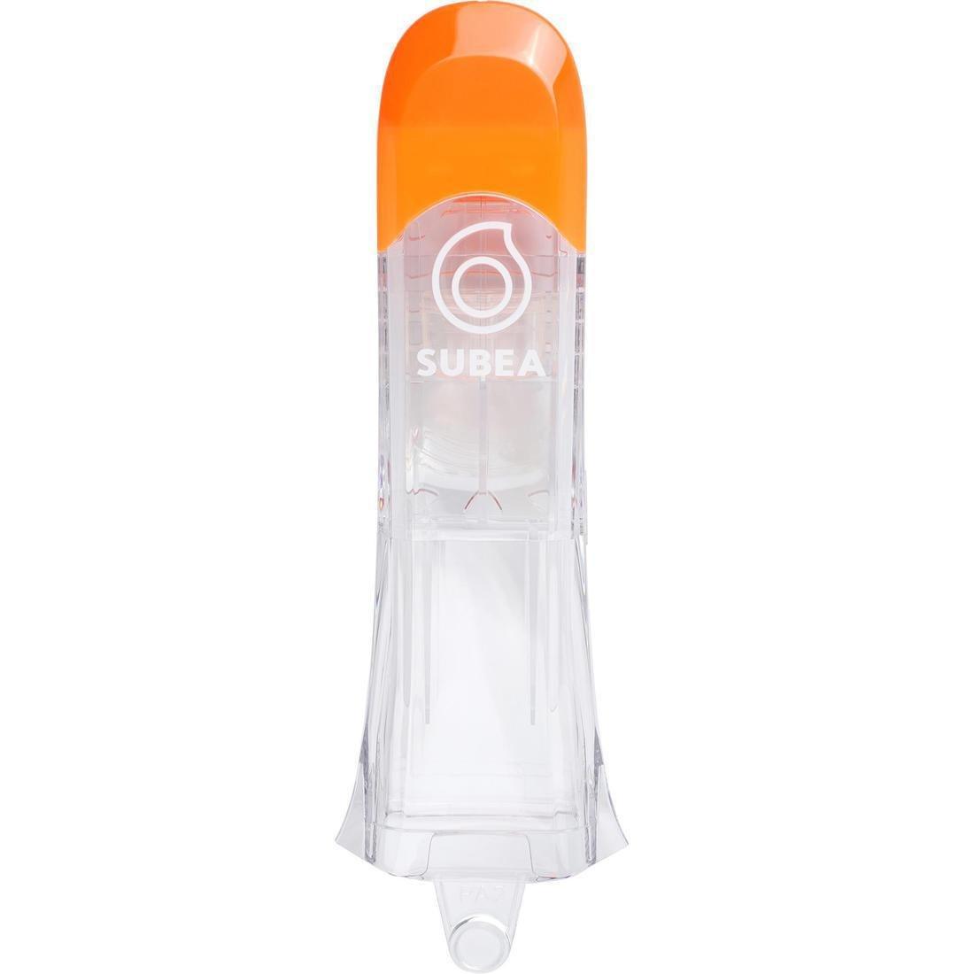 Snorkel For Snorkelling Mask Easybreath - 500, Orange, No Color, large image number 1
