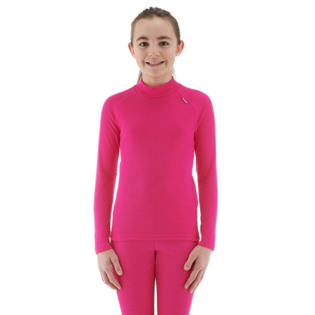 Kids Base Layer Ski Top, Fuchsia, , large image number 1