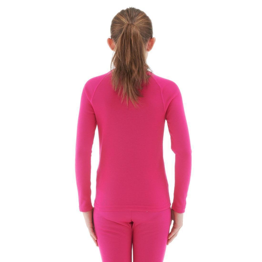 Kids Base Layer Ski Top, Fuchsia, , large image number 4