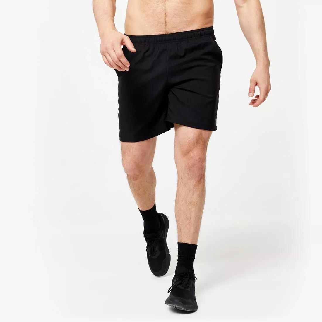 DOMYOS - FST 100 Fitness Cardio Training Shorts, Black