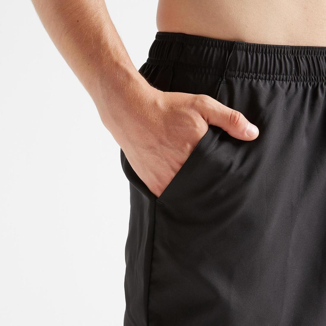 FST 100 Fitness Cardio Training Shorts, Black, No Color, large image number 1