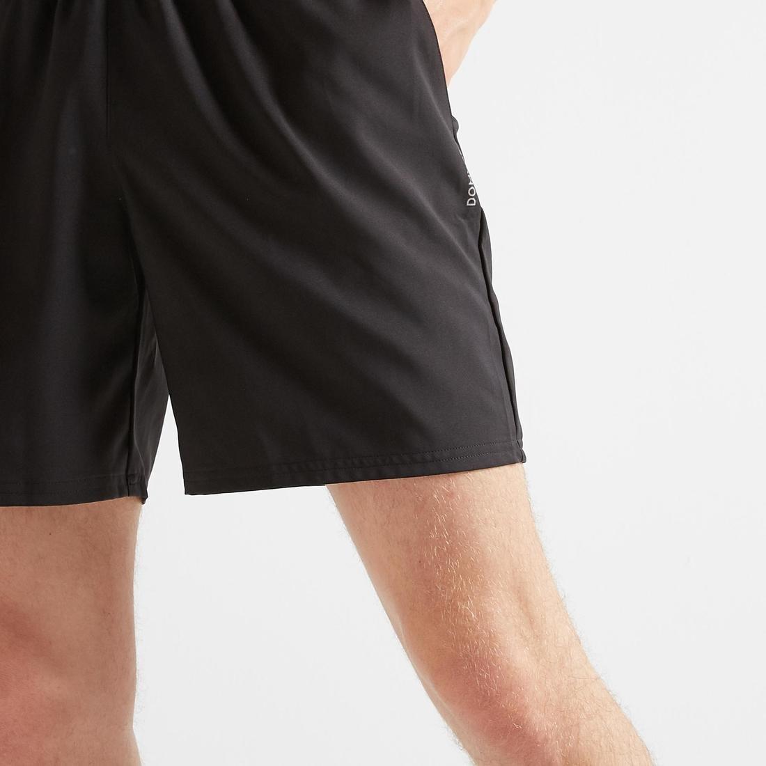 FST 100 Fitness Cardio Training Shorts, Black, No Color, large image number 3