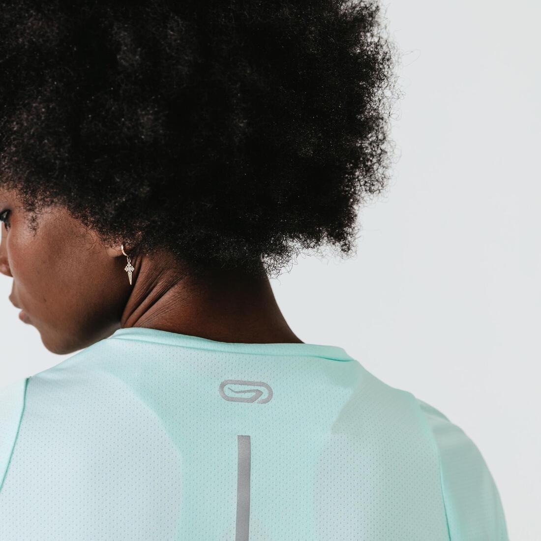 WomenRunning Breathable Short-Sleeved T-Shirt Dry, Pale Mint, No Color, large image number 3