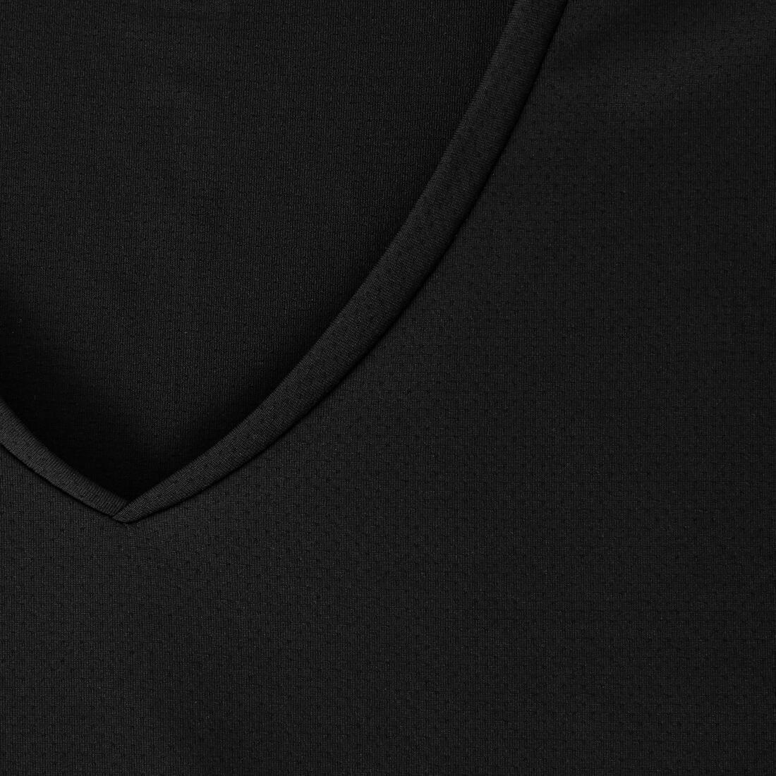 Women's Running Breathable Short-Sleeved T-Shirt Dry, Black, , large image number 12