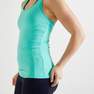 DOMYOS - Women Muscle Back Fitness Tank Top My Top, Green