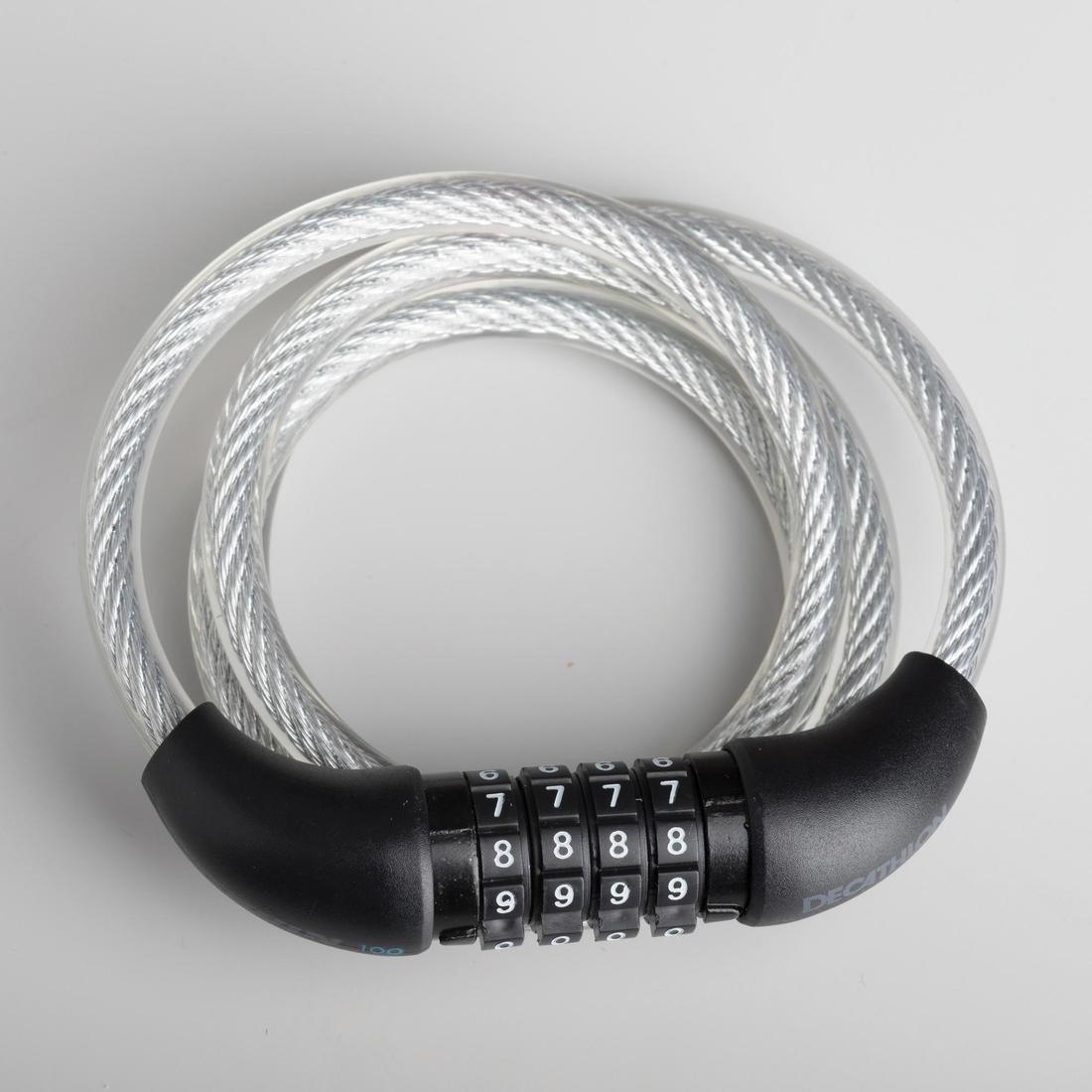 100 Accessory Bike Lock Tri Pack, Grey, No Color, medium