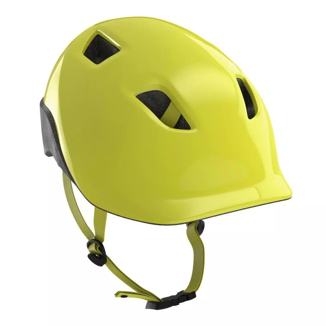 Kids Cycling Helmet 500, Fluo Lime Yellow, , large image number 1