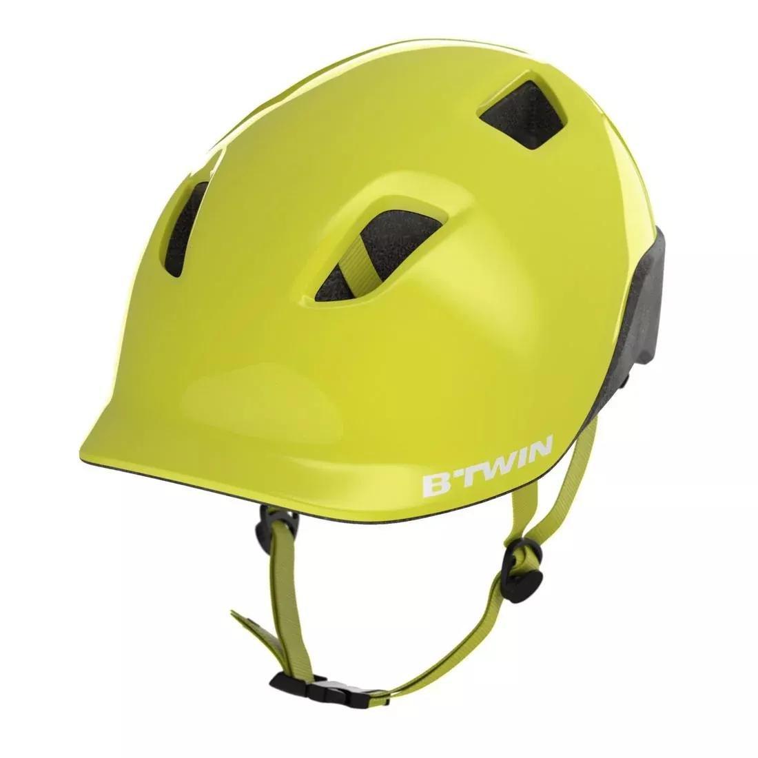 Kids Cycling Helmet 500, Fluo Lime Yellow, , large image number 4