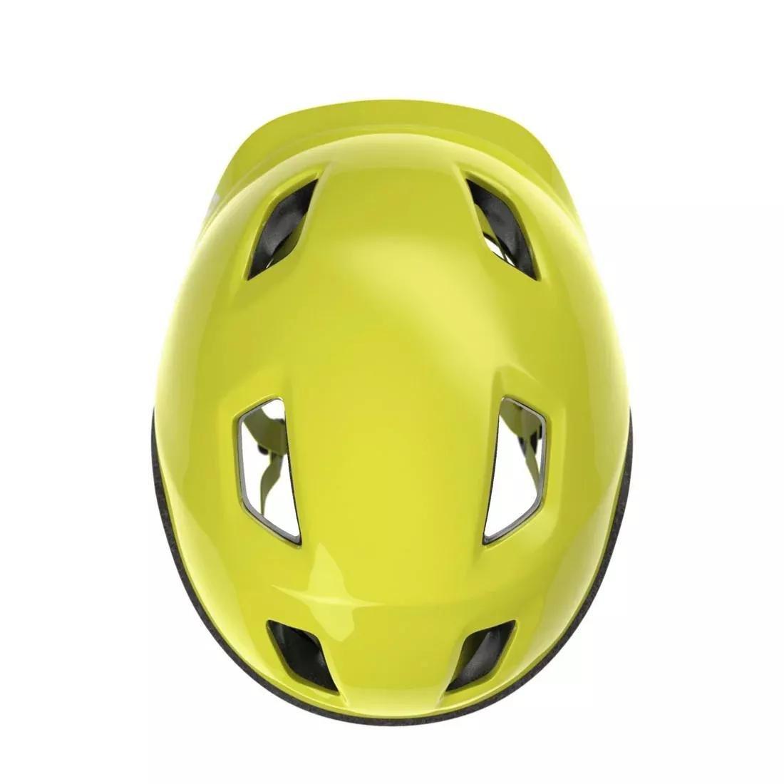 Kids Cycling Helmet 500, Fluo Lime Yellow, , large image number 10