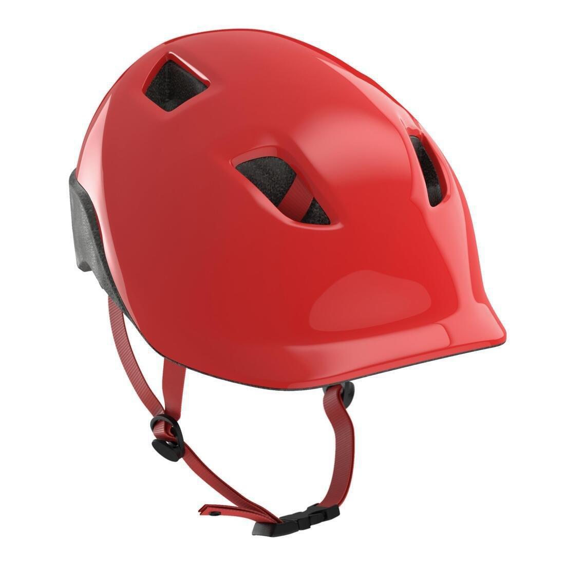 Kids' Cycling Helmet 500, Bright Red, No Color, large image number 0