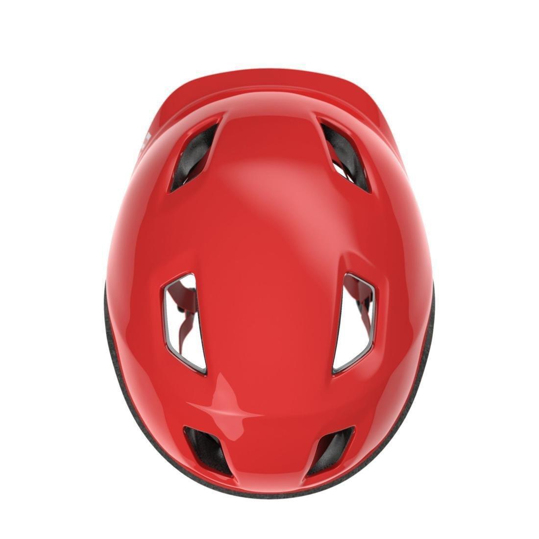 Kids' Cycling Helmet 500, Bright Red, No Color, large image number 1