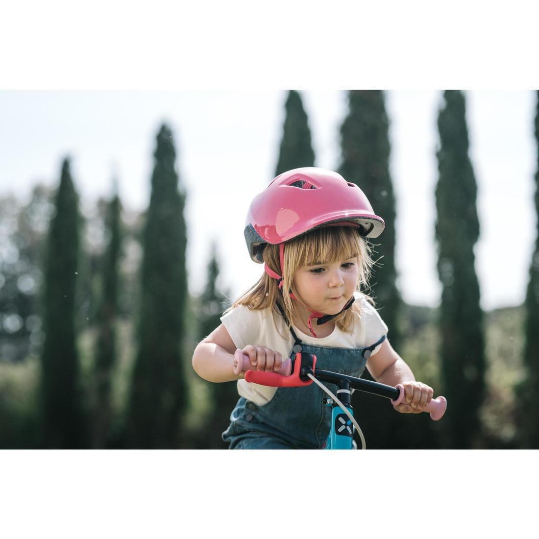 Kids' Cycling Helmet 500, Bright Red, No Color, large image number 7