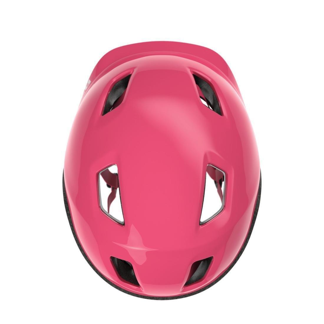Kids' Cycling Helmet 500, Bright Red, No Color, large image number 13