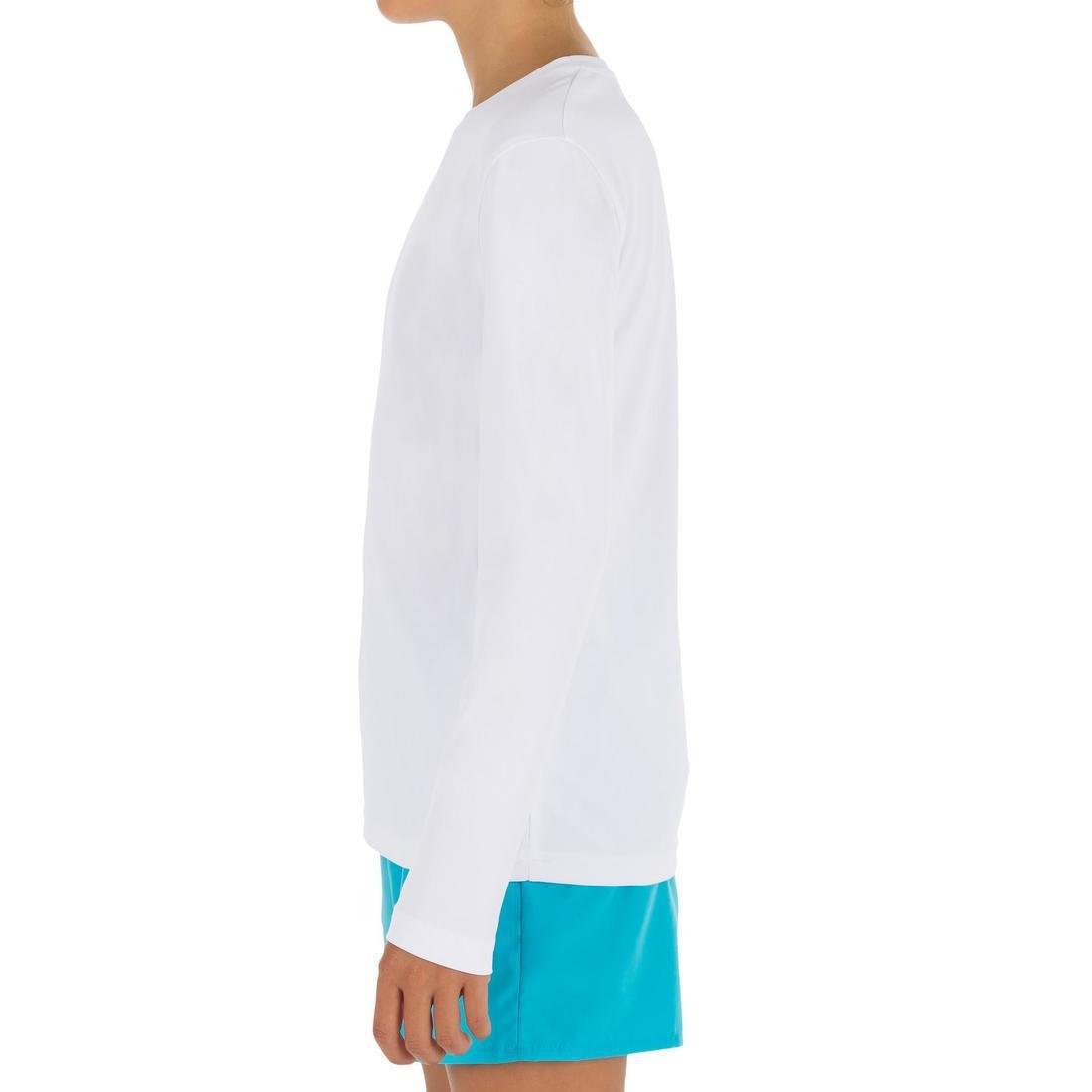 TRIBORD - Kids Long Sleeve Uv Protection Surfing Water T-Shirt, Snow White