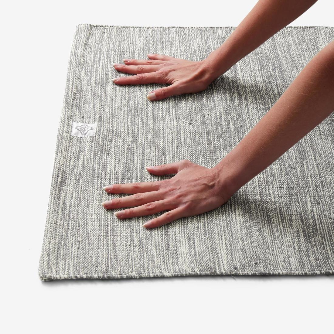 Gentle Yoga Cotton Mat 4 Mm, Grey, No Color, large image number 3