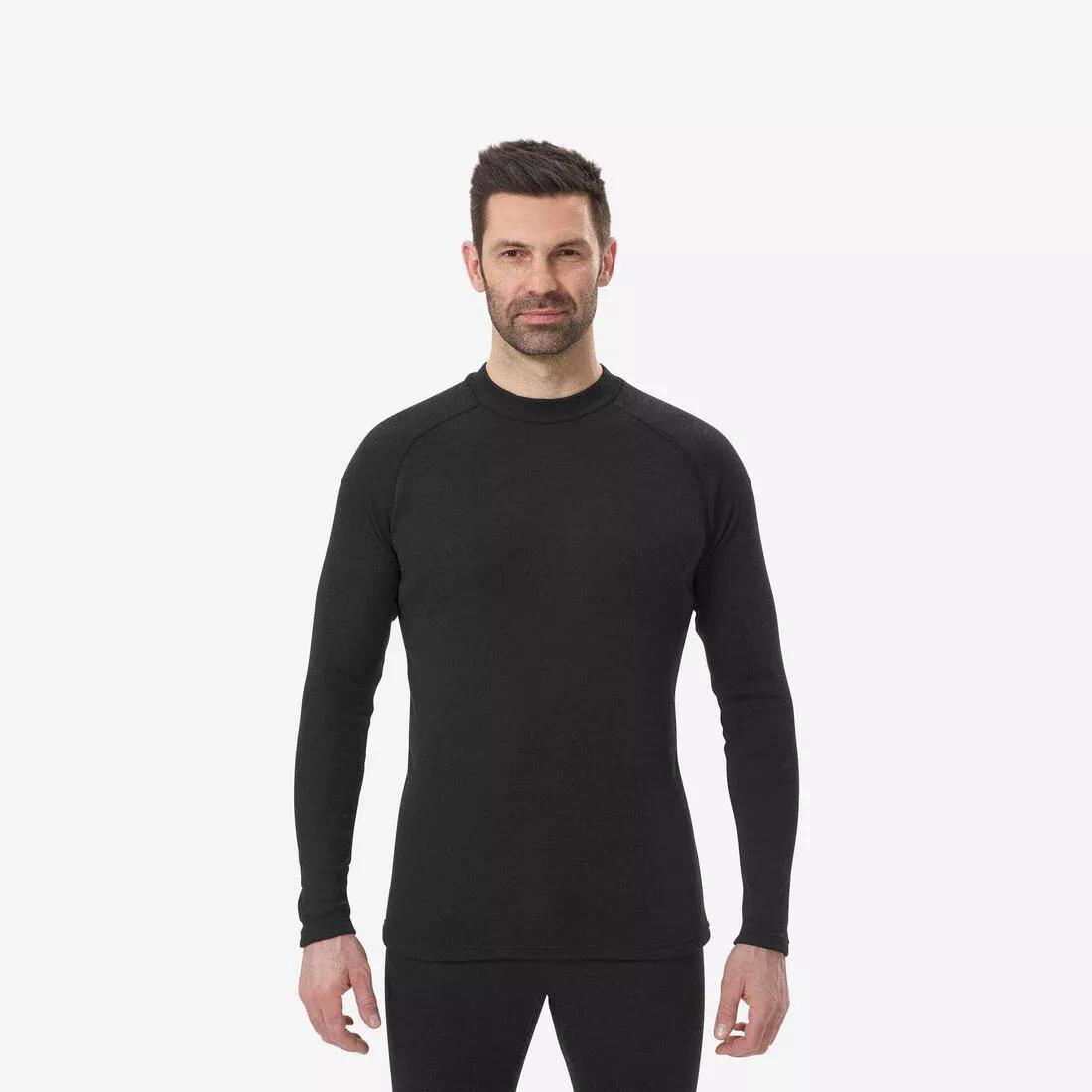 Base Layer Ski Top 100, Charcoal Grey, , large image number 0
