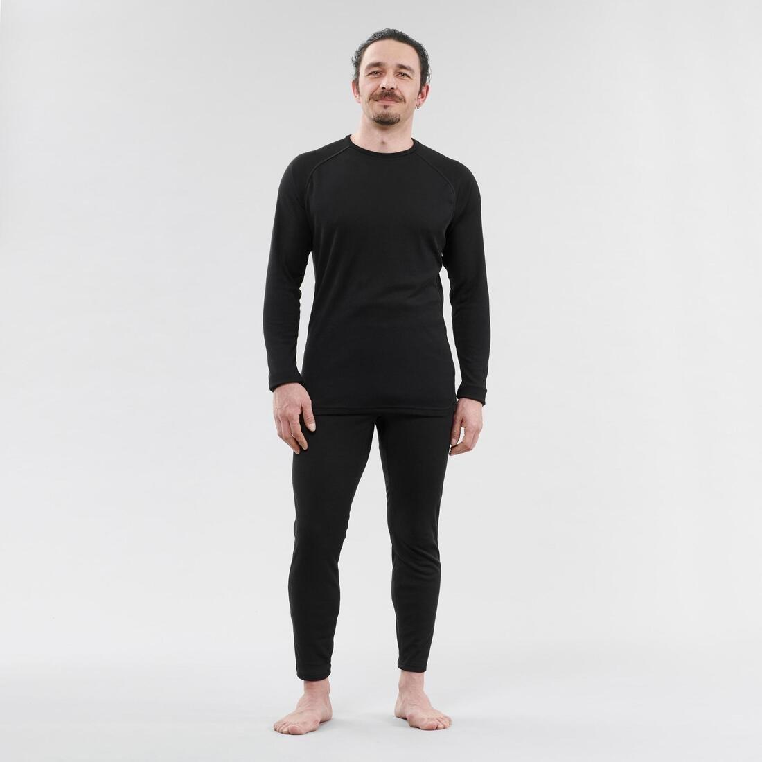Base Layer Ski Top 100, Charcoal Grey, , large image number 10