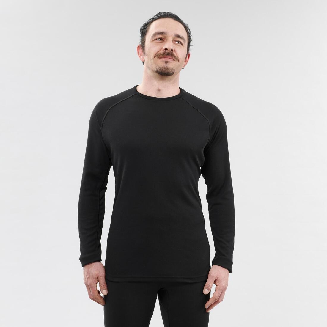 Base Layer Ski Top 100, Charcoal Grey, , large image number 12