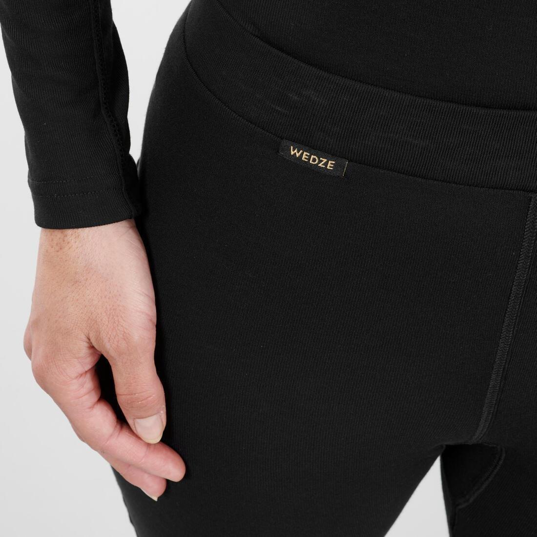 Women Ski Base Layer Bottom - Bl 100, Black, , large image number 4
